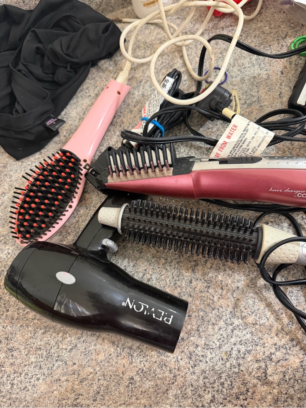 Revlon Black and Pink Travel Hair Styling Set